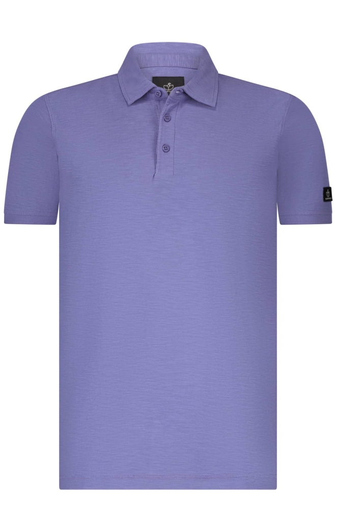 POLO VAN ZWARE JERSEYSTOF MET SLUBS 48435104 6400